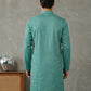 Foil Printed Cotton Blend Kurta ( HOPKO 035Green )