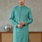 Foil Printed Cotton Blend Kurta ( HOPKO 035Green )