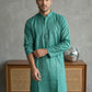 Foil Printed Cotton Blend Kurta ( HOPKO 035Green )