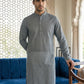 Foil Printed Cotton Blend Kurta ( HOPKO 035Grey )