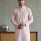 Foil Printed Cotton Blend Kurta ( HOPKO 035Pink )