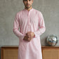 Foil Printed Cotton Blend Kurta ( HOPKO 035Pink )