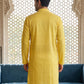 Foil Printed Cotton Blend Kurta ( HOPKO 035Yellow )