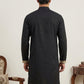 Men’s Designer Embroidered Kurta ( HOPKO 037Black )