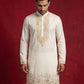 Men’s Designer Embroidered Kurta ( HOPKO 037White )
