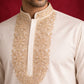 Men’s Designer Embroidered Kurta ( HOPKO 037White )
