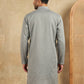 Embroidered Cotton Blend Kurta ( HOPKO 041Grey )