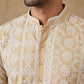 Embroidered Viscose Rayon Kurta ( HOPKO 043Beige )