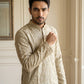 Men's Traditional Embroidered Kurta ( HOPKO 044Brown )