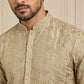 Men's Traditional Embroidered Kurta ( HOPKO 044Brown )