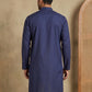 Men’s Cotton Blend Solid Kurta ( HOPKO 5144Navy )