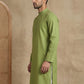 Men’s Cotton Blend Solid Kurta ( HOPKO 5144Olive )