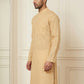 Men's Cotton Blend Striped Kurta ( HOPKO 5207Beige )