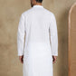 Men's Cotton Blend Striped Kurta ( HOPKO 5207White )