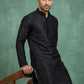 Premium Silk Solid Kurta ( HOPKO 5209Black )