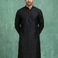 Premium Silk Solid Kurta ( HOPKO 5209Black )