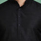 Premium Silk Solid Kurta ( HOPKO 5209Black )