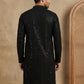 Embroidered & Sequins Cotton Kurta ( HOPKO 678Black )