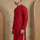 Embroidered & Sequins Cotton Kurta ( HOPKO 678Maroon )