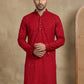 Embroidered & Sequins Cotton Kurta ( HOPKO 678Maroon )