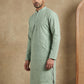 Embroidered & Sequins Cotton Kurta ( HOPKO 678Pista )