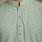 Embroidered & Sequins Cotton Kurta ( HOPKO 678Pista )