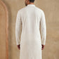 Embroidered & Sequins Cotton Kurta ( HOPKO 678White )