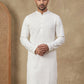 Embroidered & Sequins Cotton Kurta ( HOPKO 678White )