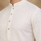 Embroidered & Sequins Cotton Kurta ( HOPKO 678White )