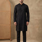 Classic Silk Blend Kurta Pyjama Set for Men ( ANMKP 592Black )
