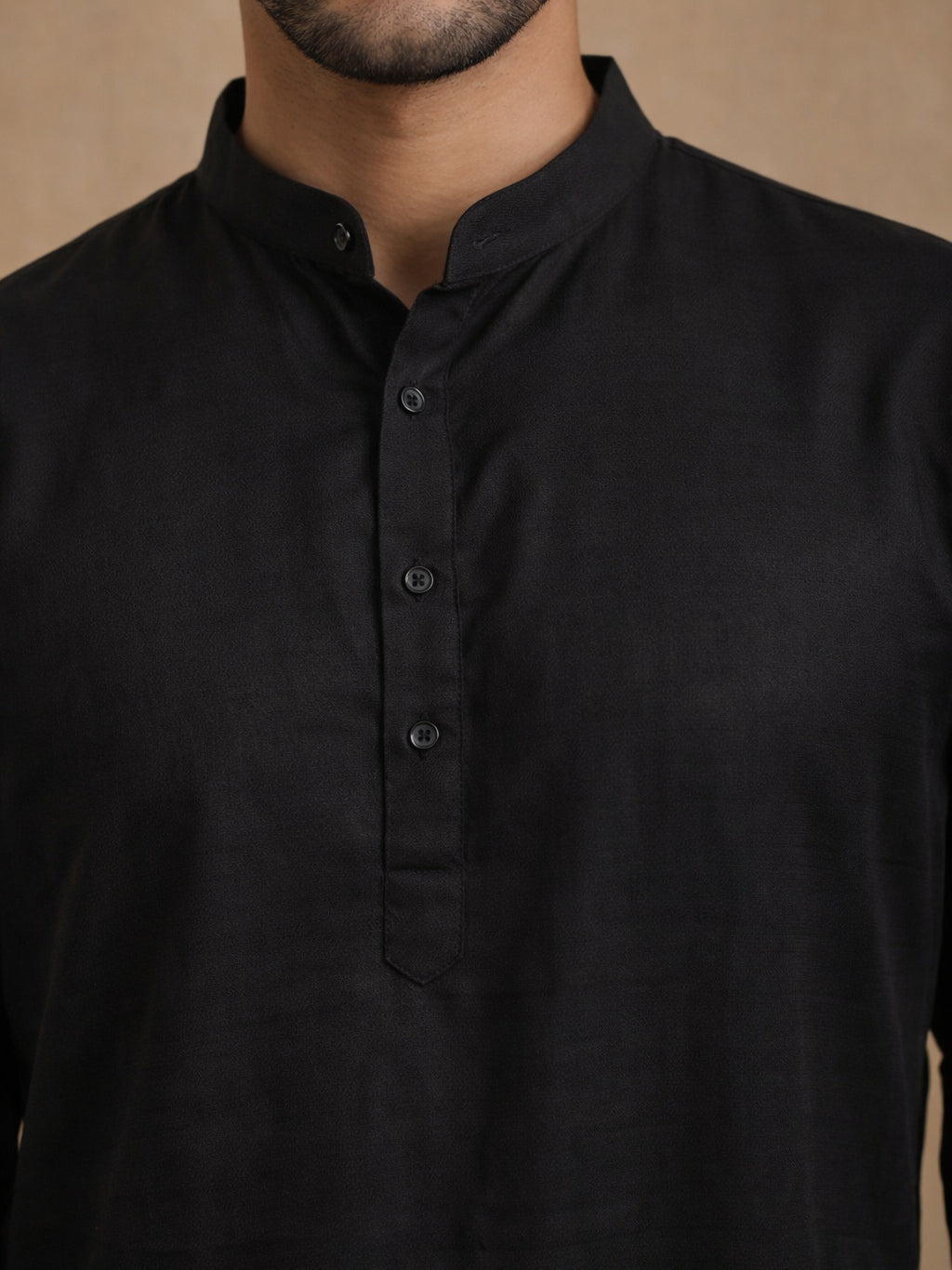 Classic Silk Blend Kurta Pyjama Set for Men ( ANMKP 592Black )