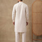 Classic Silk Blend Kurta Pyjama Set for Men ( ANMKP 592White )
