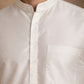Classic Silk Blend Kurta Pyjama Set for Men ( ANMKP 592White )
