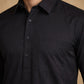 Men's Solid Pathani Kurta with Salwar ( ANMKP 696Black )