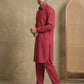 Men's Solid Pathani Kurta with Salwar ( HOPKP 696Maroon )