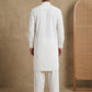 Men's Solid Pathani Kurta with Salwar ( ANMKP 696White )
