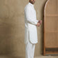 Men's Solid Pathani Kurta with Salwar ( ANMKP 696White )
