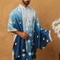 Embroidered Silk Blend Kurta with Dupatta ( HOPKO D 023Peacock )
