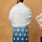 Embroidered Silk Blend Kurta with Dupatta ( HOPKO D 023Peacock )
