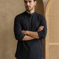 Black Casual Solid Short Kurta ( HOPSK 5397Black )