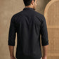 Black Casual Solid Short Kurta ( HOPSK 5397Black )
