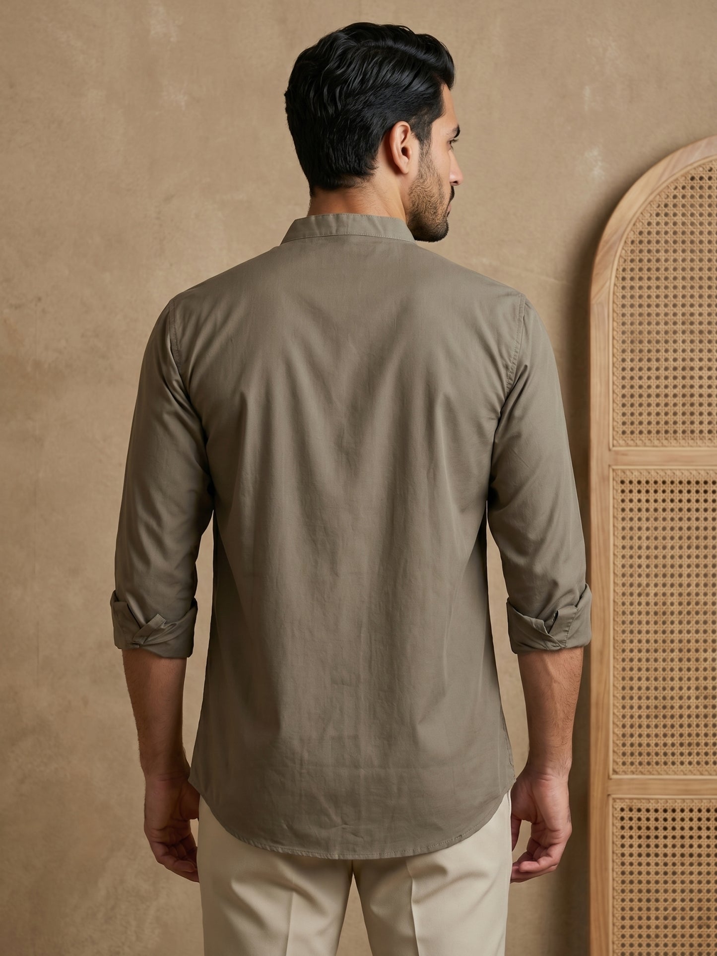 Brown Casual Solid Short Kurta ( HOPSK 5397Brown )