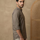 Brown Casual Solid Short Kurta ( HOPSK 5397Brown )