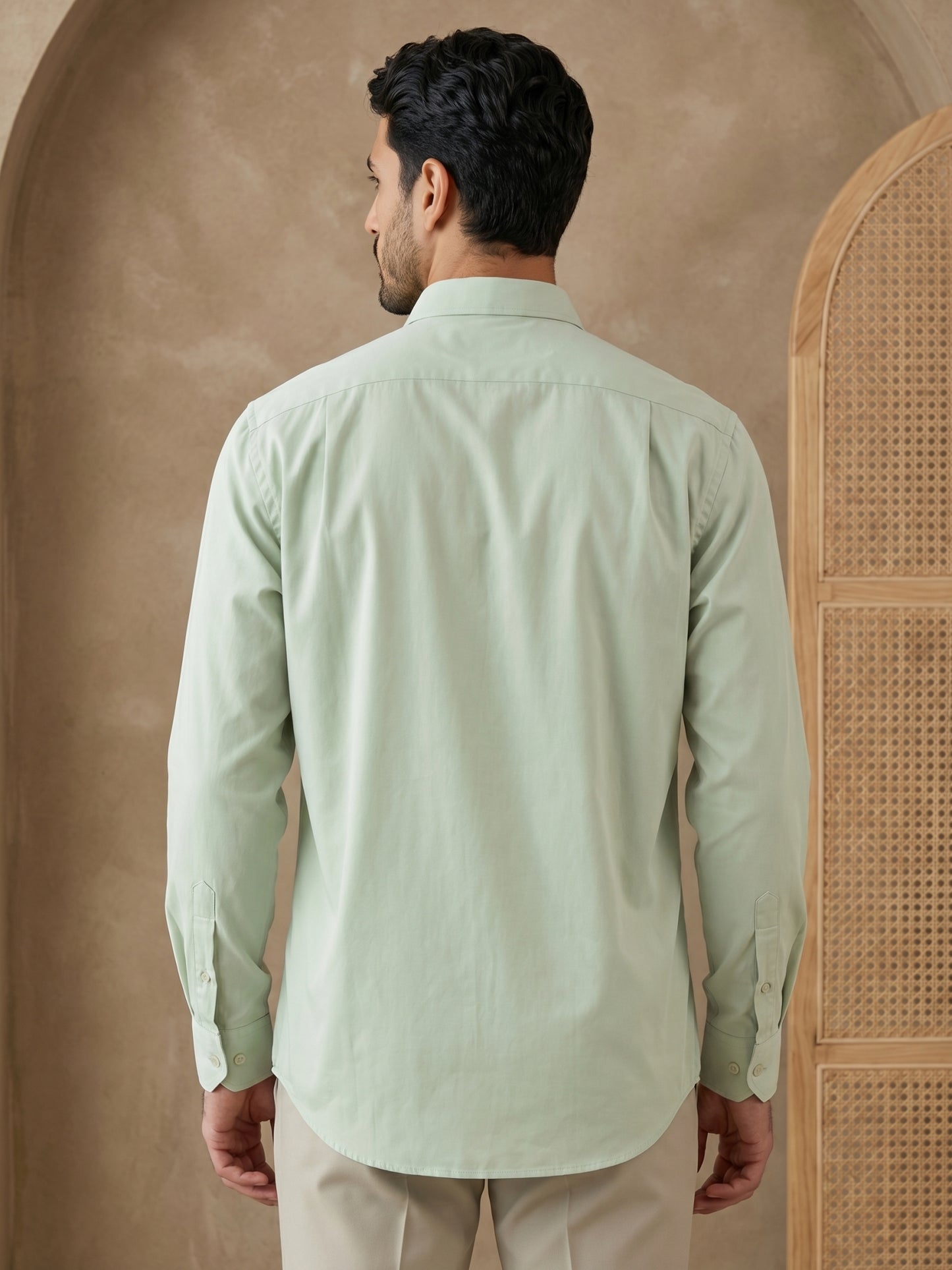 Pista Casual Solid Short Kurta ( HOPSK 5397Pista )