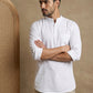 White Casual Solid Short Kurta ( HOPSK 5397White )