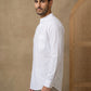 White Casual Solid Short Kurta ( HOPSK 5397White )
