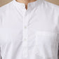 White Casual Solid Short Kurta ( HOPSK 5397White )