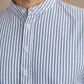 Men’s Blue Striped Short Kurta ( HOPSK 5456Blue )