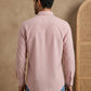 Men’s Coral Striped Short Kurta ( HOPSK 5456Coral )