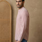 Men’s Coral Striped Short Kurta ( HOPSK 5456Coral )